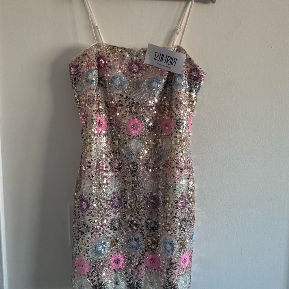 12th Tribe Sequin Mini Dress - Multicolor
